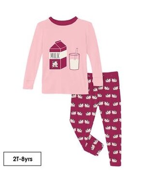 Kickee Pants Berry Cow Pajama Set