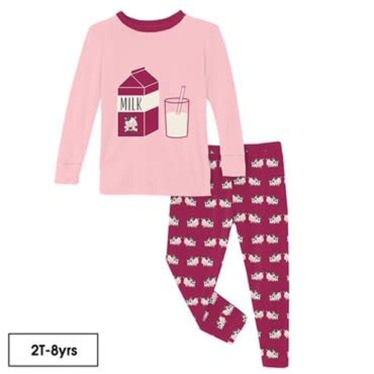 Kickee Pants Berry Cow Pajama Set