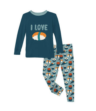 Kickee Pants Jade Sushi Pajama Set