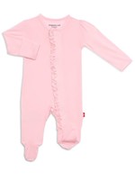 Magnetic Me Pink Dogwood Magnetic Ruffle Footie