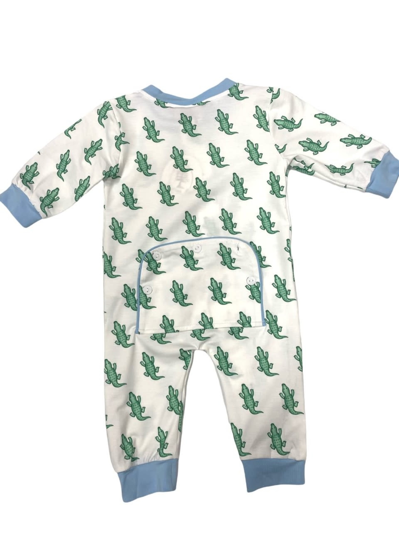 Cypress Row Alligator Blue Zippy Loungewear