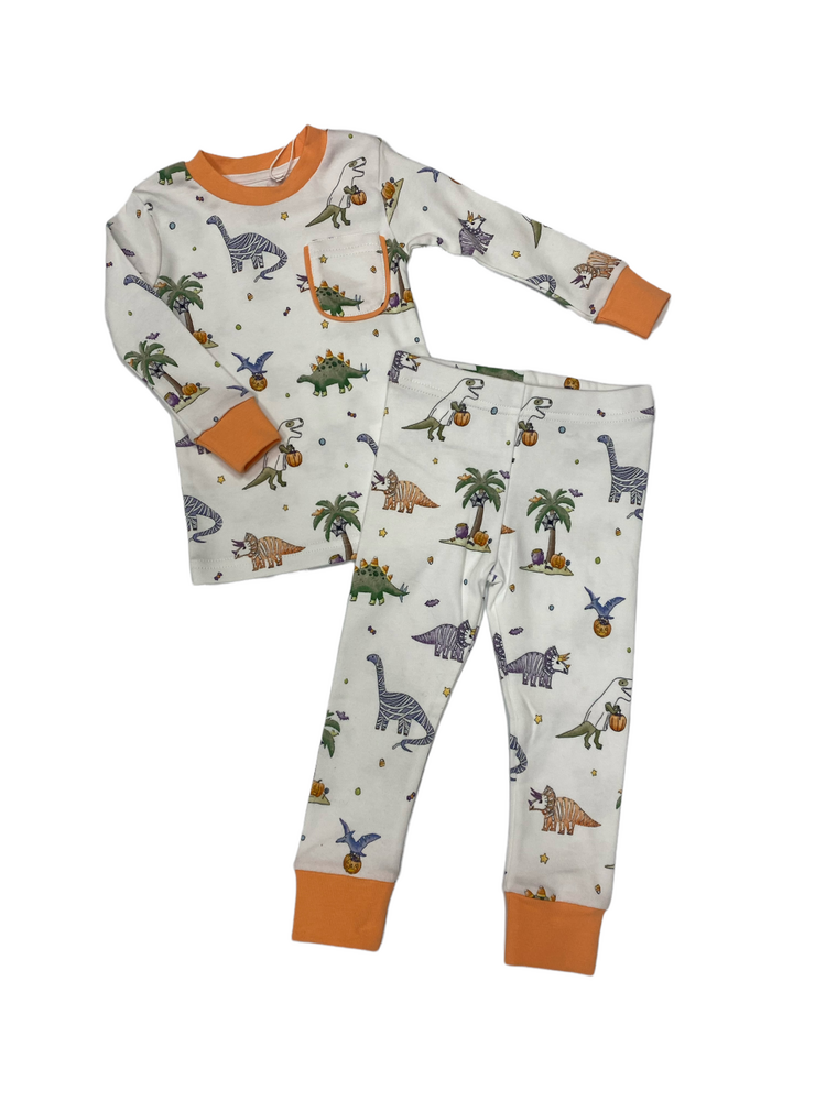 Nola Tawk Trick RAWR Treat Organic Cotton Pajama Set