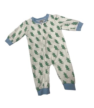 Cypress Row Alligator Blue Zippy Loungewear