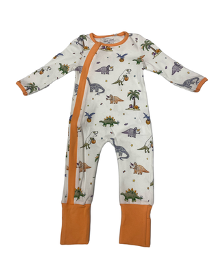 Nola Tawk Trick RAWR Treat Organic Zip-Up Pajama
