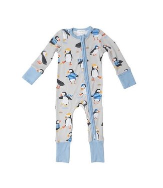 Angel Dear Puffins 2 Way Zipper Romper