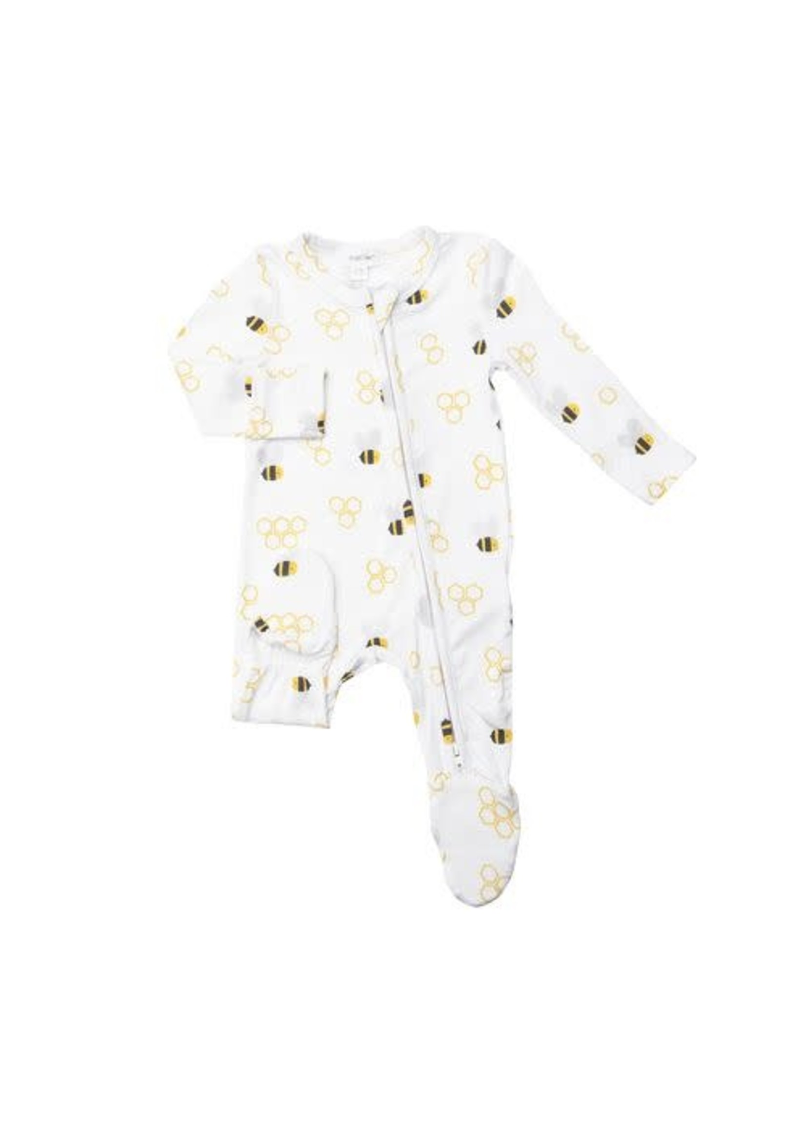 Angel Dear Bees 2 Way Zipper Footie