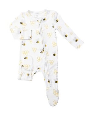 Angel Dear Bees 2 Way Zipper Footie