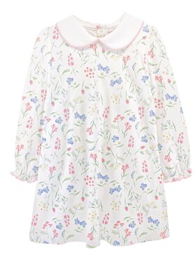 Baby Club Chic Winter Wildflowers Toddler Dress w/ Round Collar
