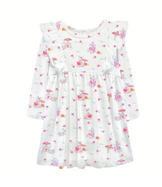 Baby Club Chic Reader Mousies Toddler Dress w/ Ruffle