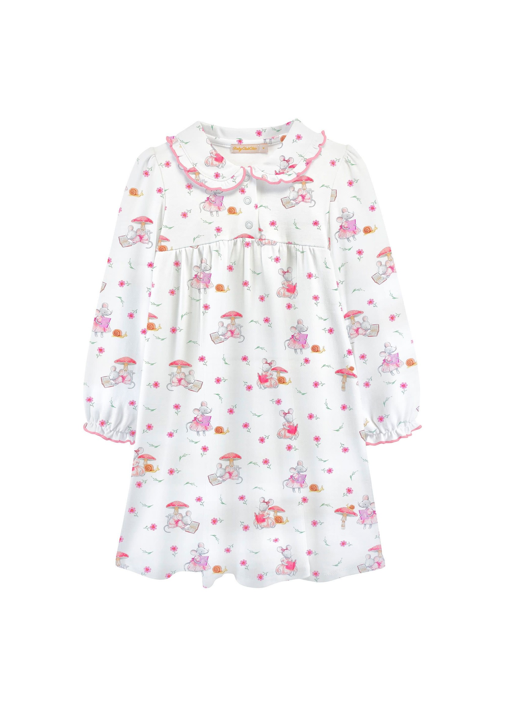 Baby Club Chic Reader Mousies Toddler Dress w/ Collar