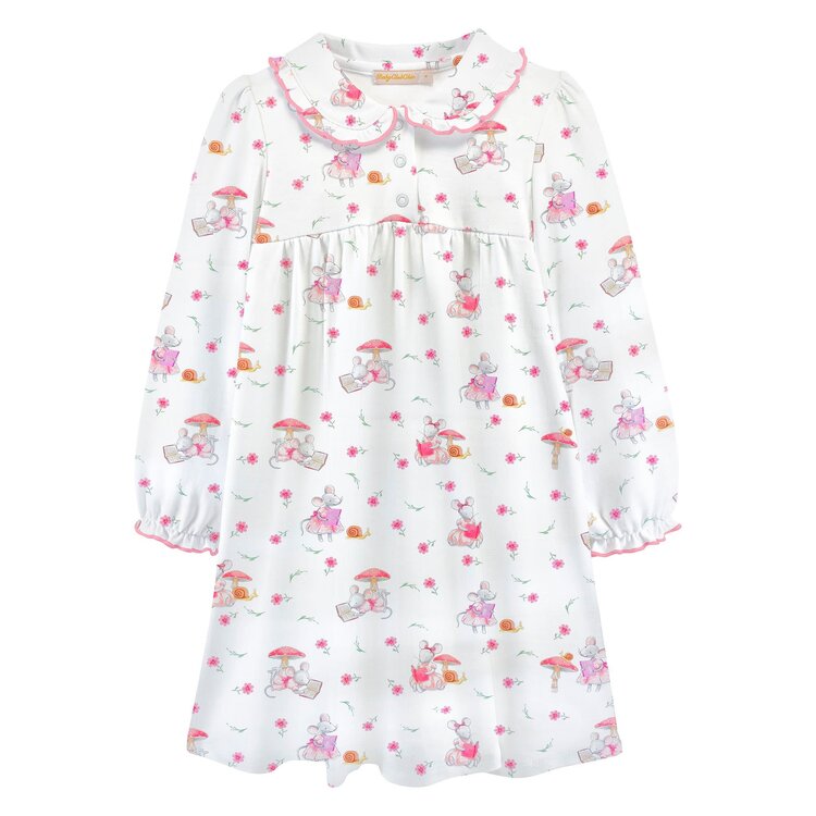 Baby Club Chic Reader Mousies Toddler Dress w/ Collar