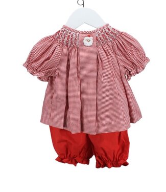 Baby Blessings Audrey White & Red Santa Set