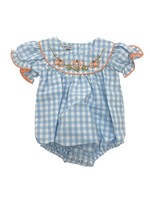 Sweet Dreams Blue Gingham Pumpkin Girl Bubble