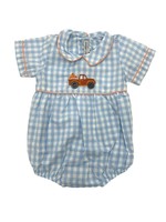 Sweet Dreams Blue Gingham Pumpkin Boy Bubble