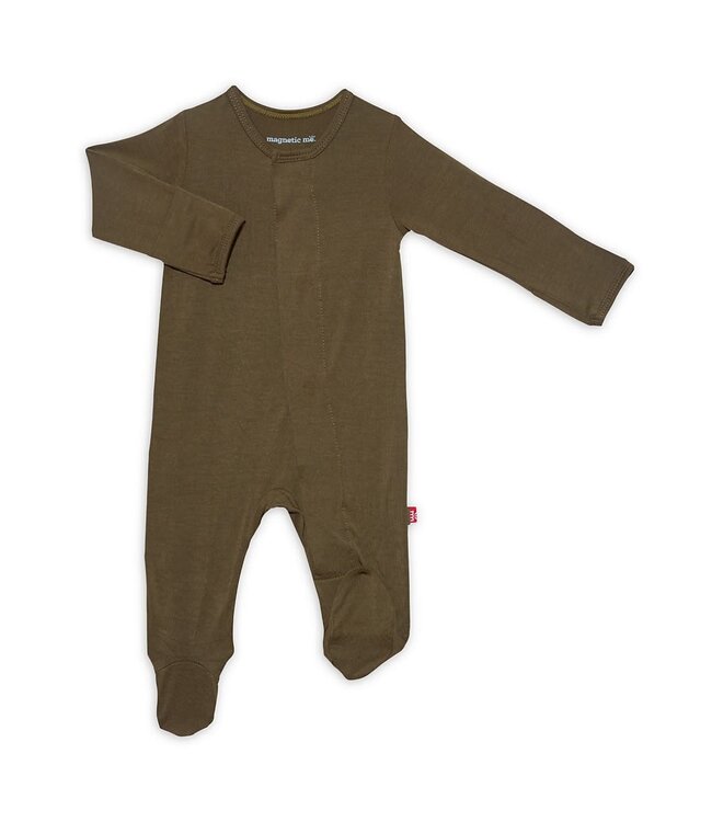 Olive Modal Magnetic Footie