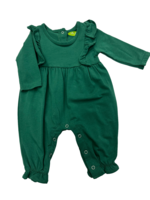 Be Mine Green Girls Romper