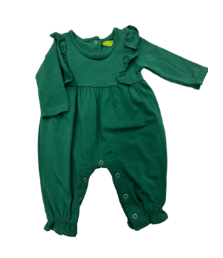 Be Mine Green Girls Romper