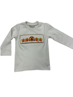 Delaney Long Sleeve Smocked Turkey T-Shirt - Boys