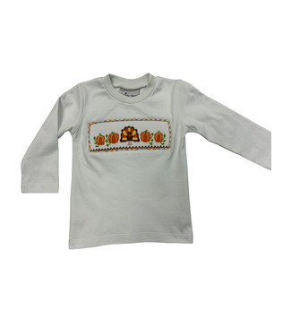 Delaney Long Sleeve Smocked Turkey T-Shirt - Boys