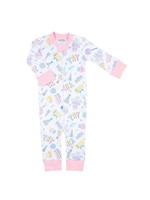 Magnolia Baby Birthday Bash Zipper Pjs - Pink