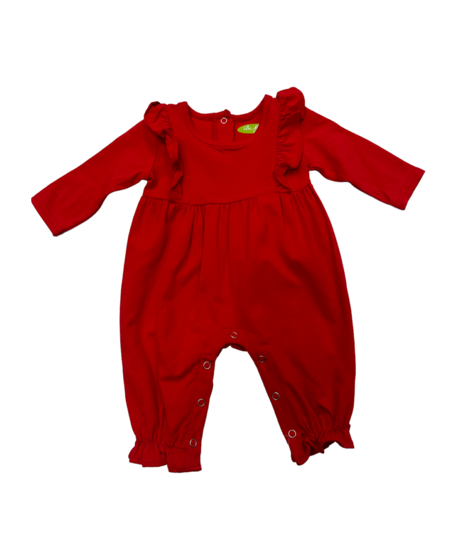 Red Girls Romper