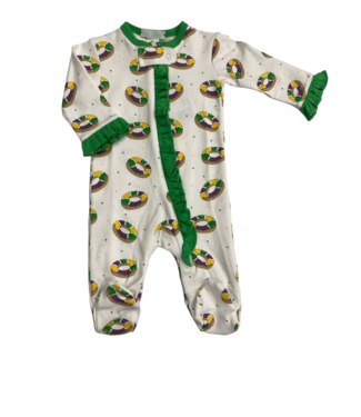 LuLu BeBe King Cake Girl Footie