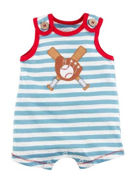 MudPie Baseball Applique Romper