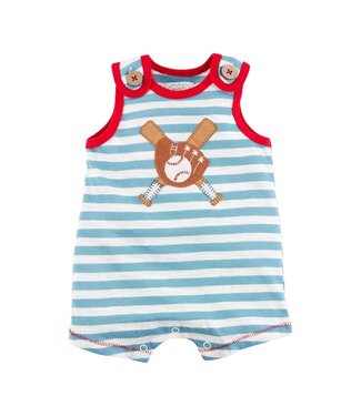MudPie Baseball Applique Romper