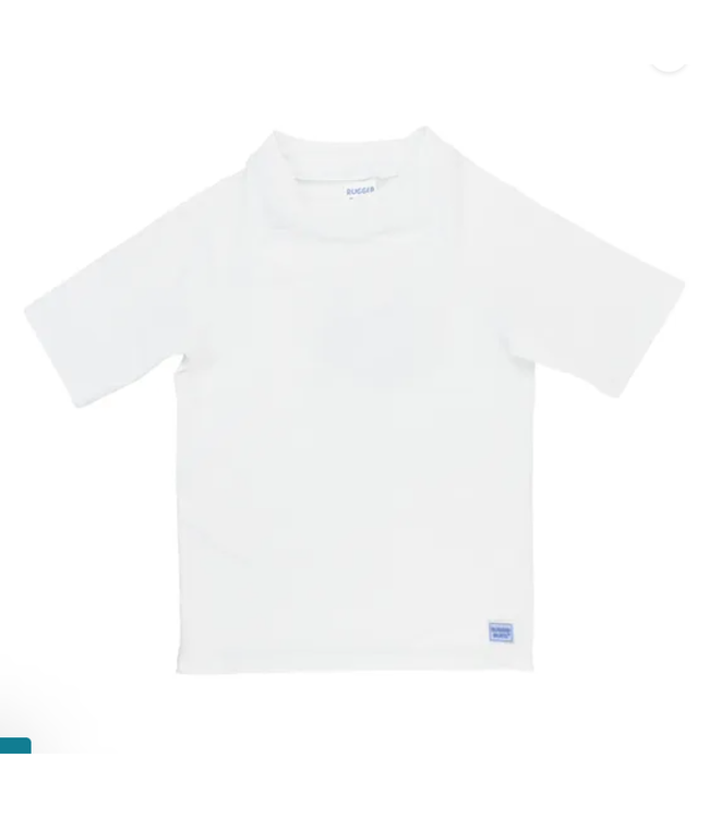 White Short Sleeve Rash Guard