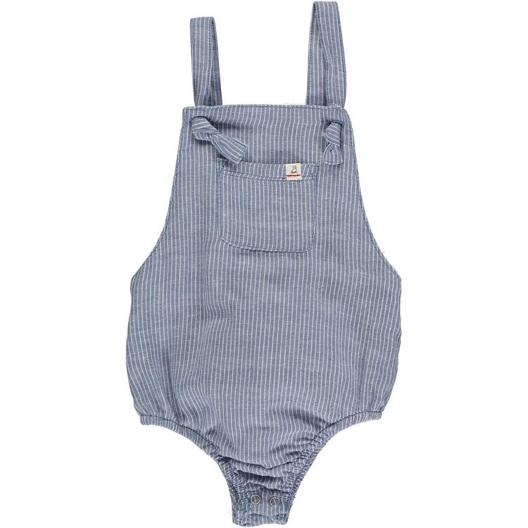 Me & Henry Navy / White Gauze Stripe Reef Bubble