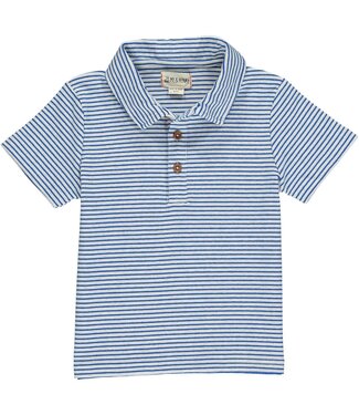 Me & Henry Royal Blue / Grey Stripe Polo