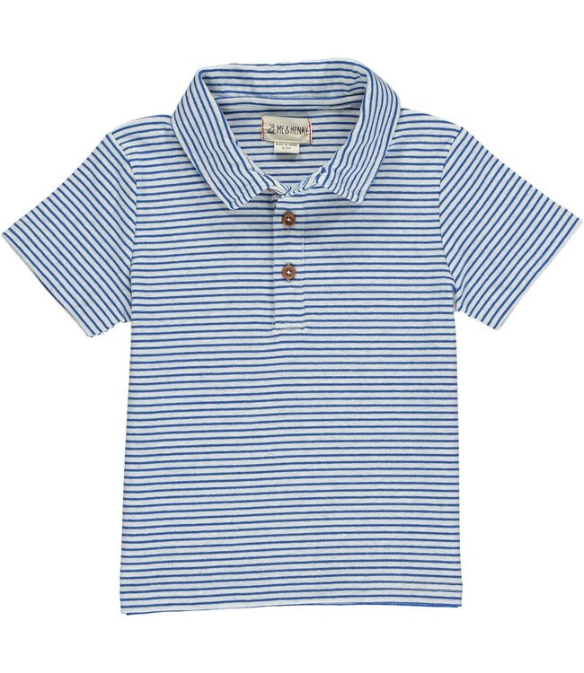 Royal Blue / Grey Stripe Polo
