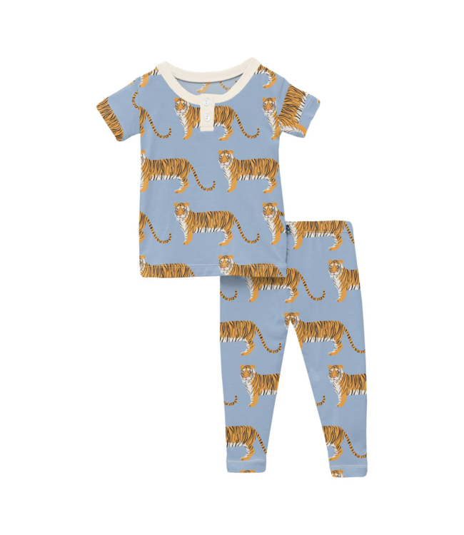Pond Tiger Short Sleeve Henley Pajama Set