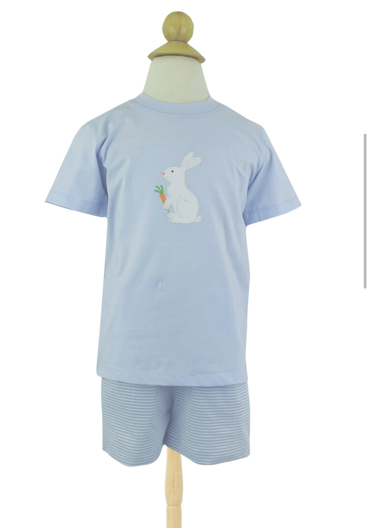 Ishtex Bunny Applique Boys Short Set