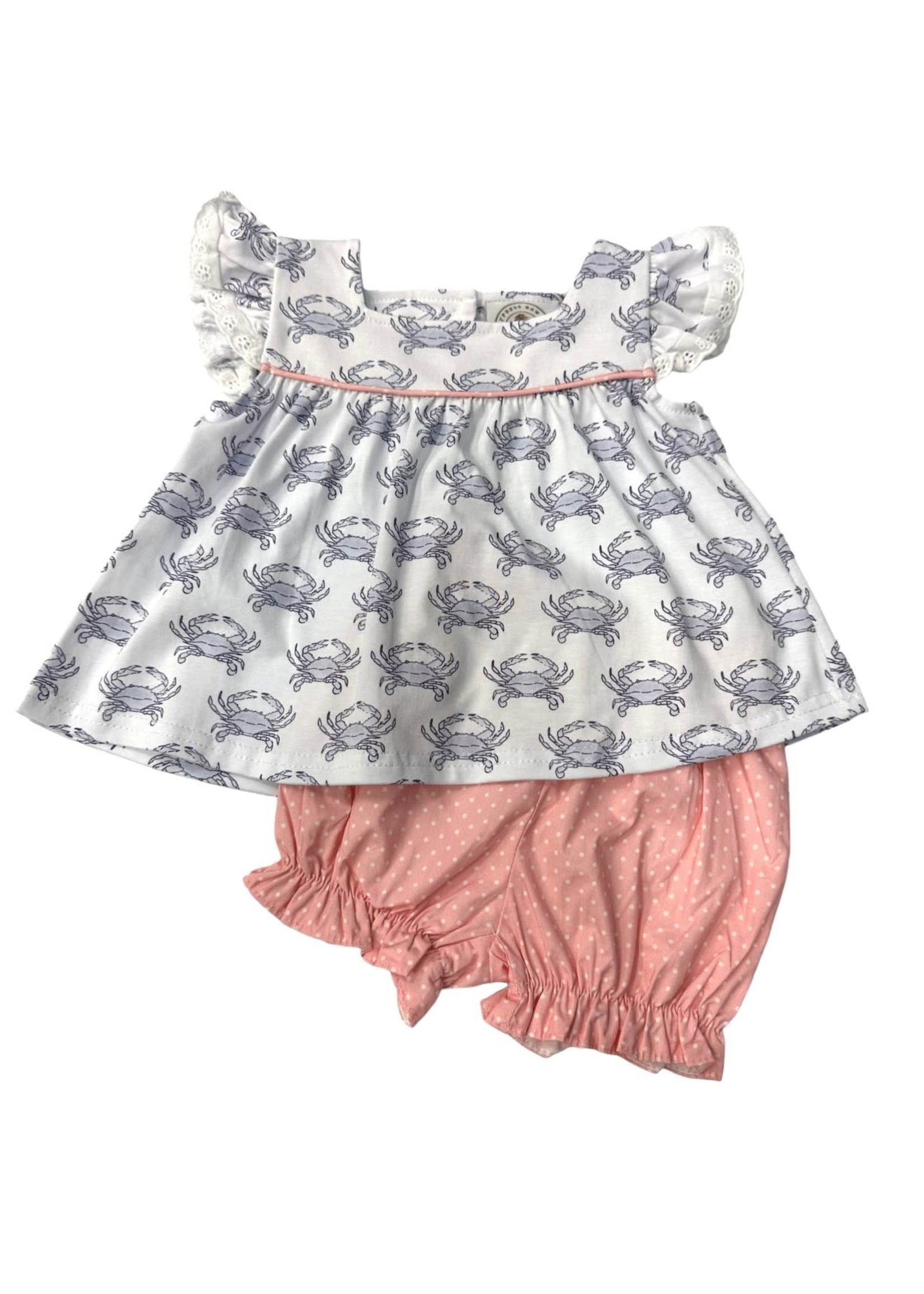 Cypress Row Pink Crab Short Set