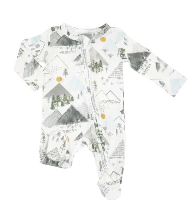 Mountains 2-Way Zipper Footie