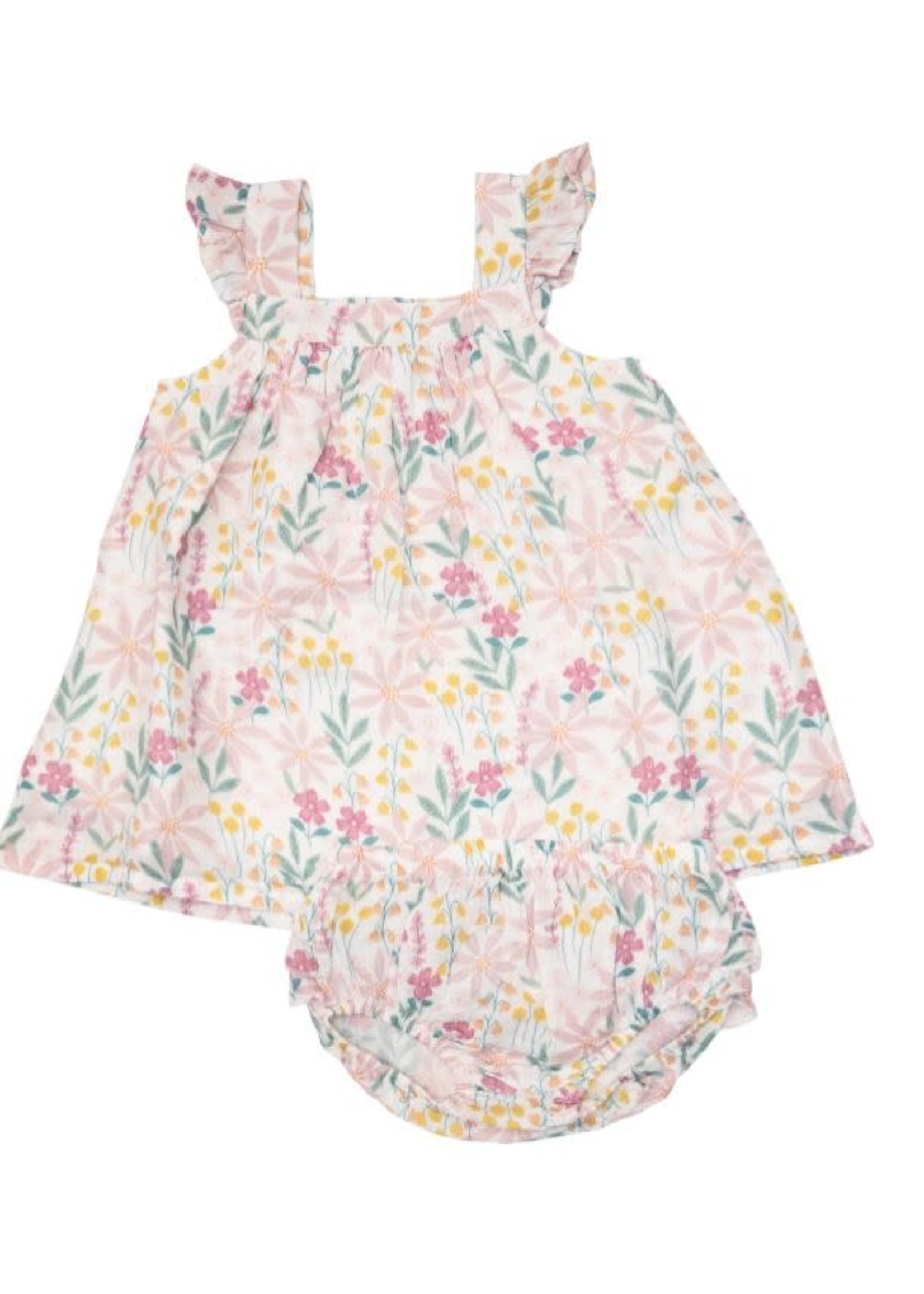 Angel Dear Pinwheel Floral Sundress and Diaper Cover