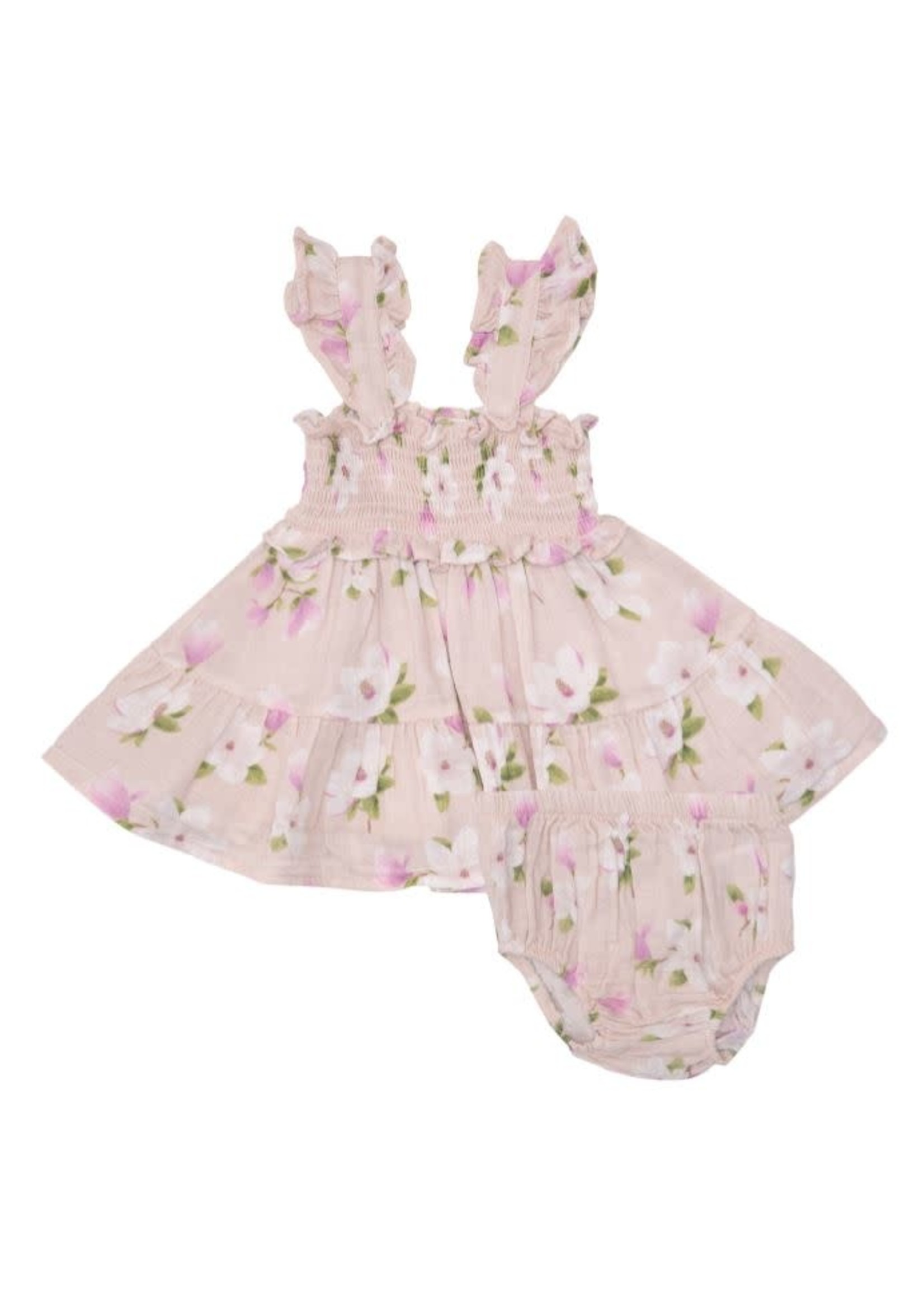 Angel Dear Southern Magnolias Pinafore Top & Diaper Cover