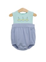 Trotter Street Sailboat Embroidery Sunsuit