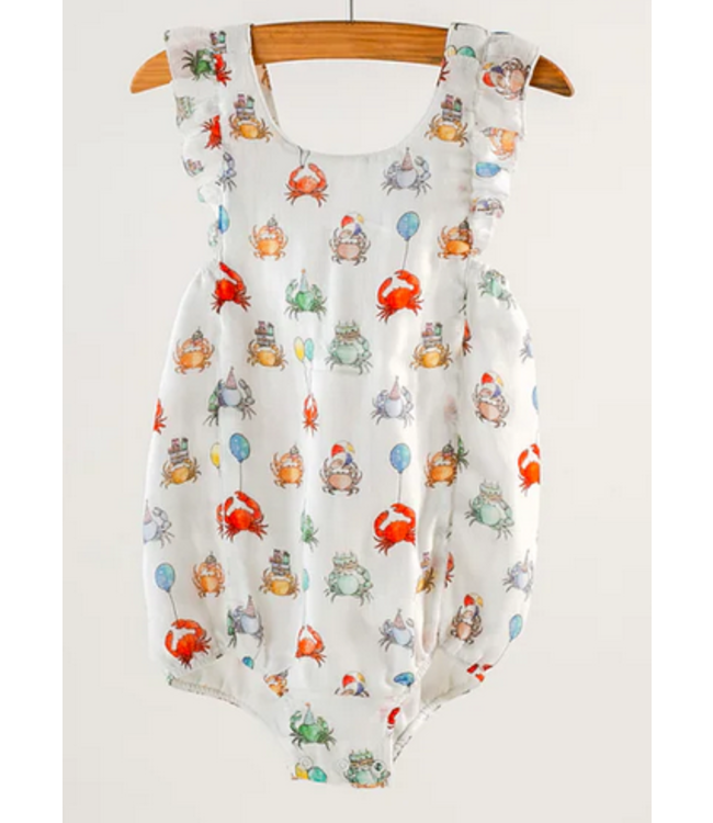 Summer Crabs Organic Muslin Sunsuit
