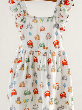 Nola Tawk Summer Crabs Organic Muslin Dress