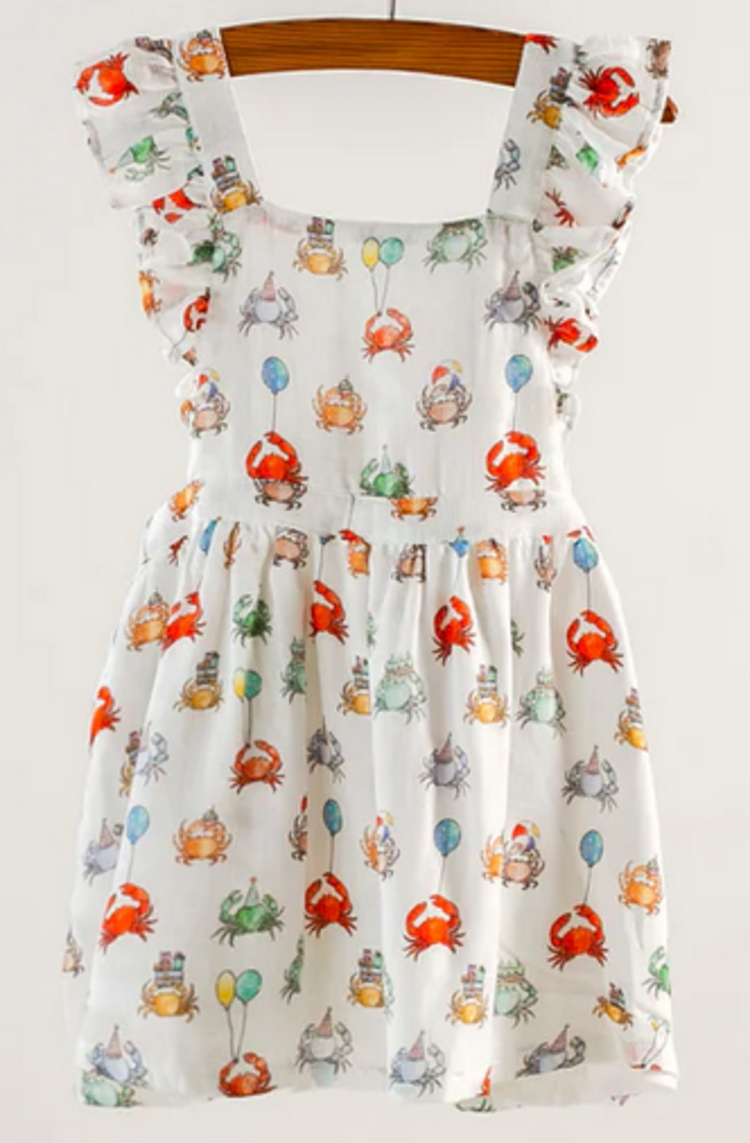 Nola Tawk Summer Crabs Organic Muslin Dress
