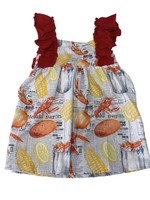 Jolie-Beau Crawfish Dress with Ties