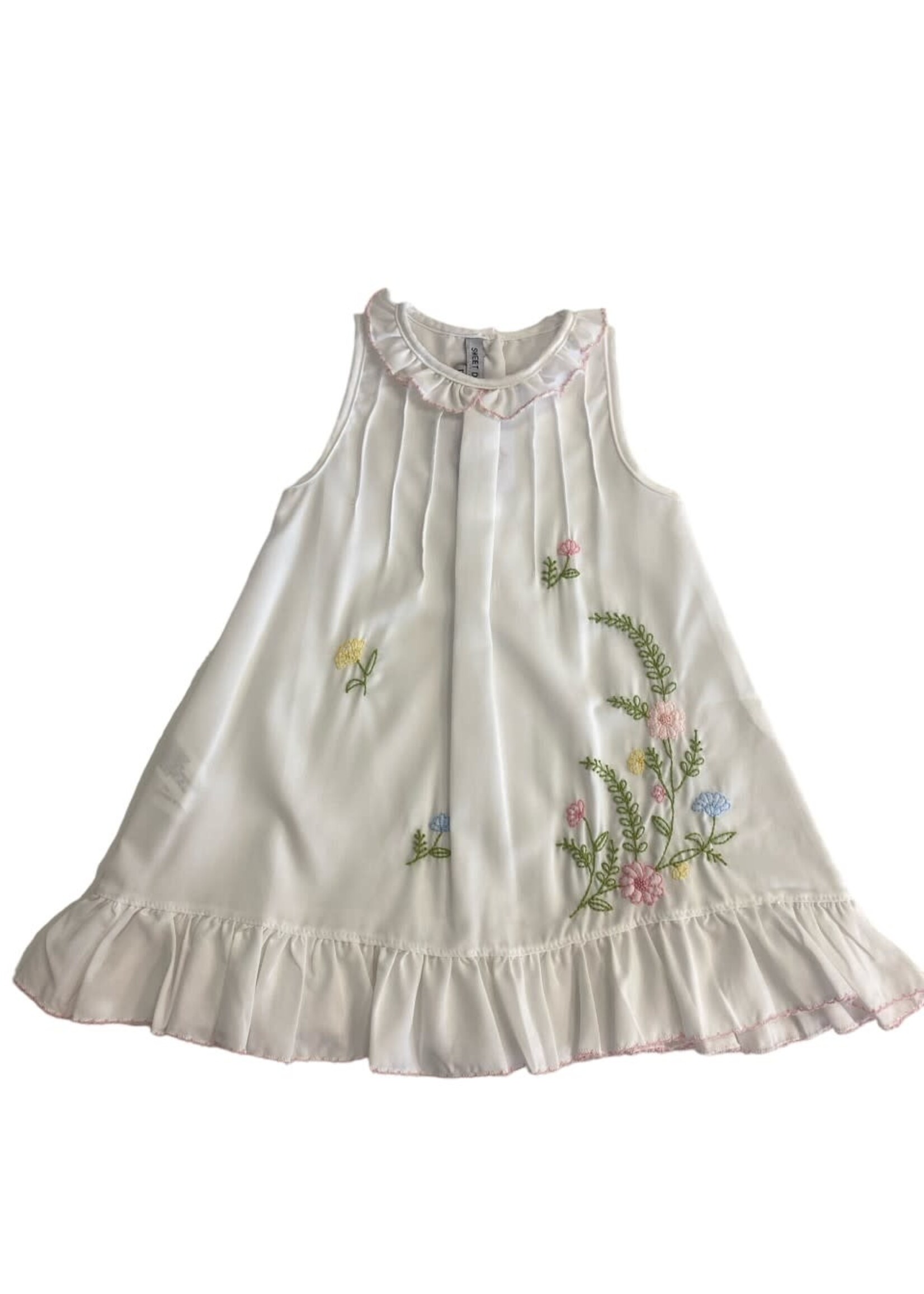 Sweet Dreams Botanical Flower Embroidered Gown