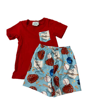 Jolie-Beau Baseball Shirt/Short Set