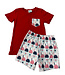 Jolie-Beau Patriotic Snoball Short Set