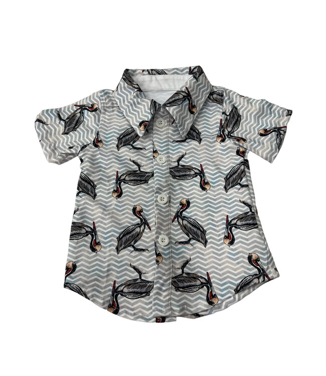 Pelican Button Down Short Sleeve Shirt