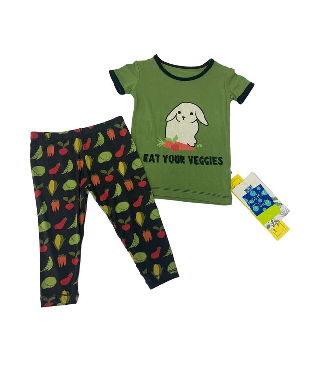 Zebra Garden Veggies 2 Piece Pajama Set
