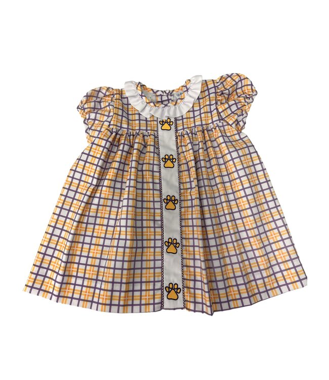 Tiger Paw LSU Plaid Dress