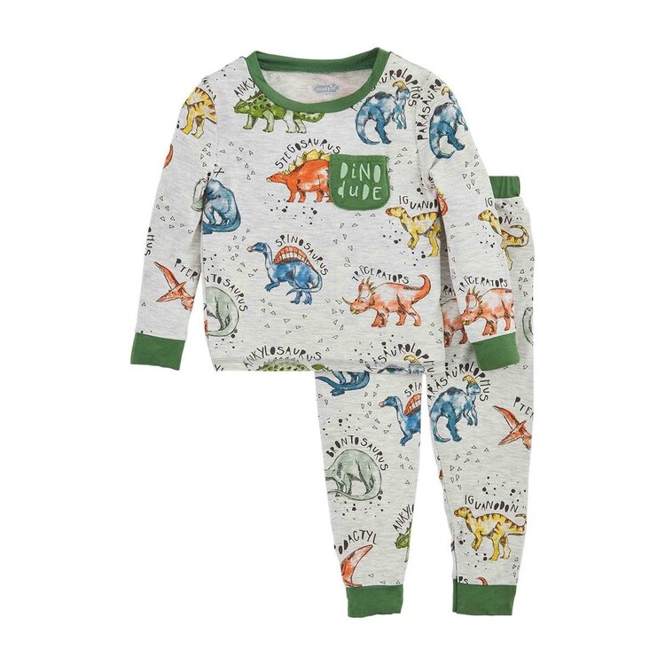 MudPie Dino Print Boy Pajamas